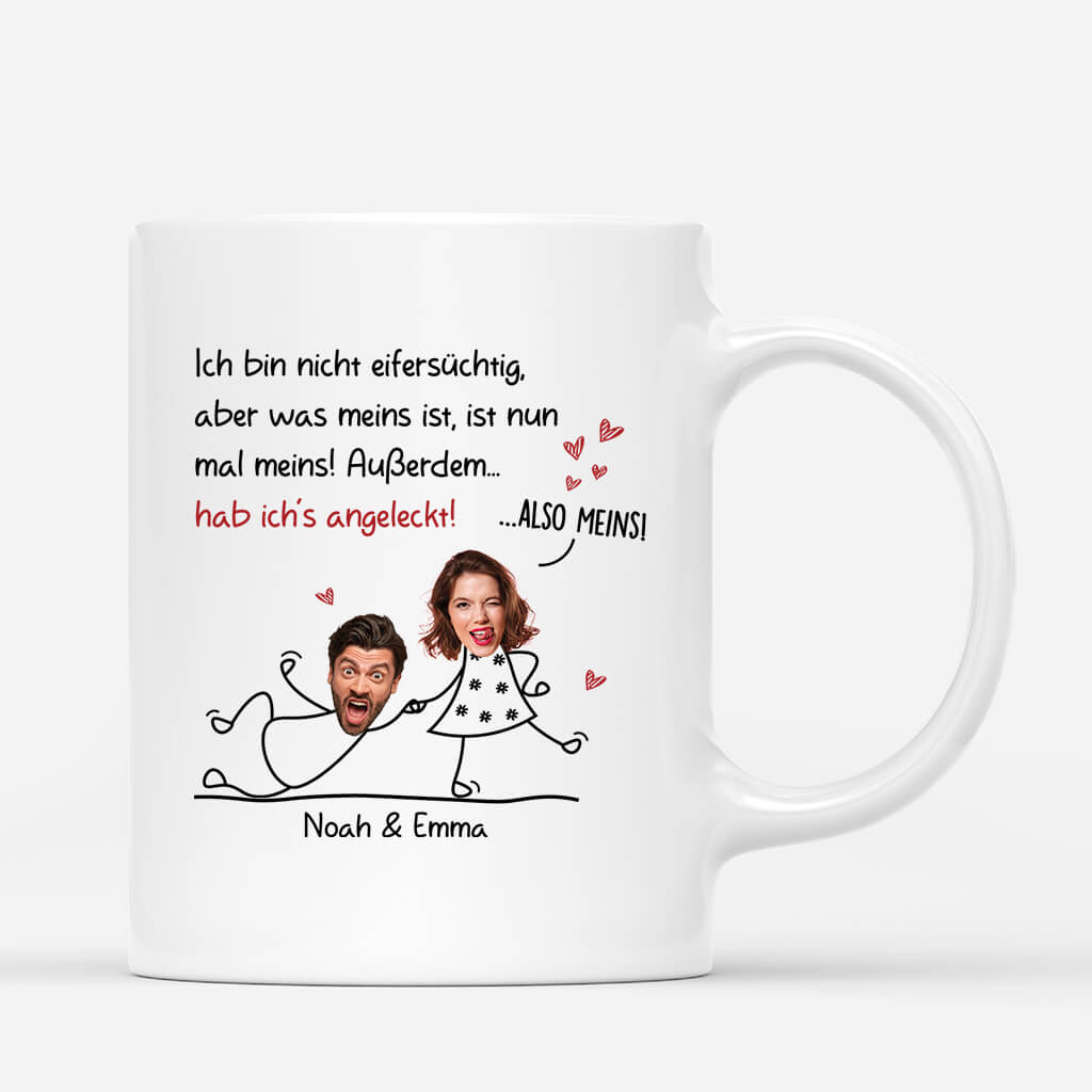 Ich Bin Nicht Eifersüchtig - Personalisiertes Geschenk | Tasse für Paare