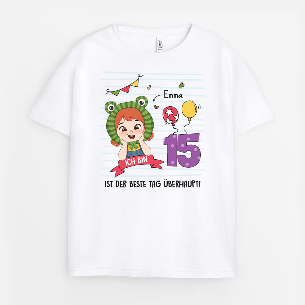 Ich Bin ... Jahre Alt - Personalisiertes Geschenk | T-Shirt für Kinder