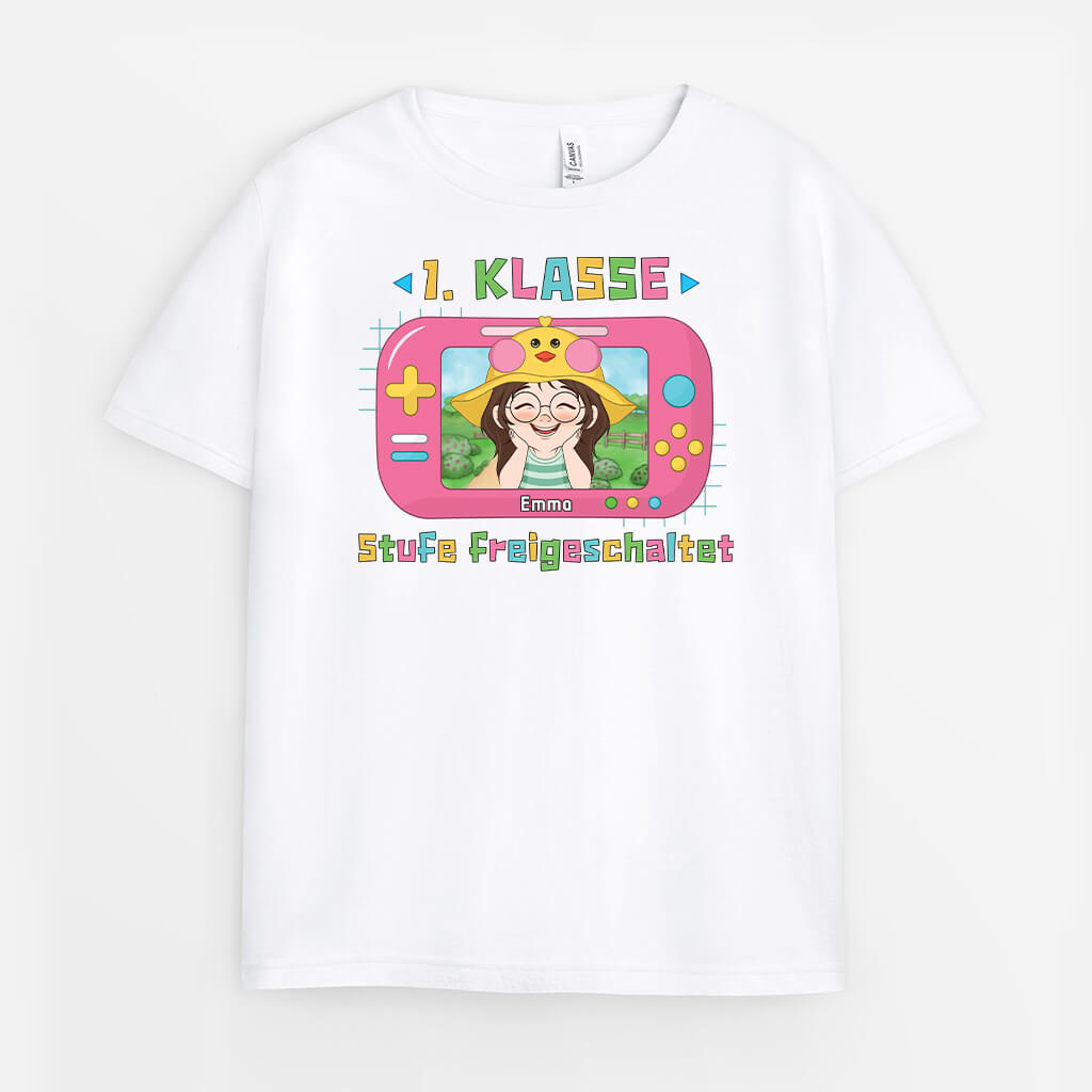 Stufe Freigeschaltet - Personalisiertes Geschenk | T-Shirt für Kinder