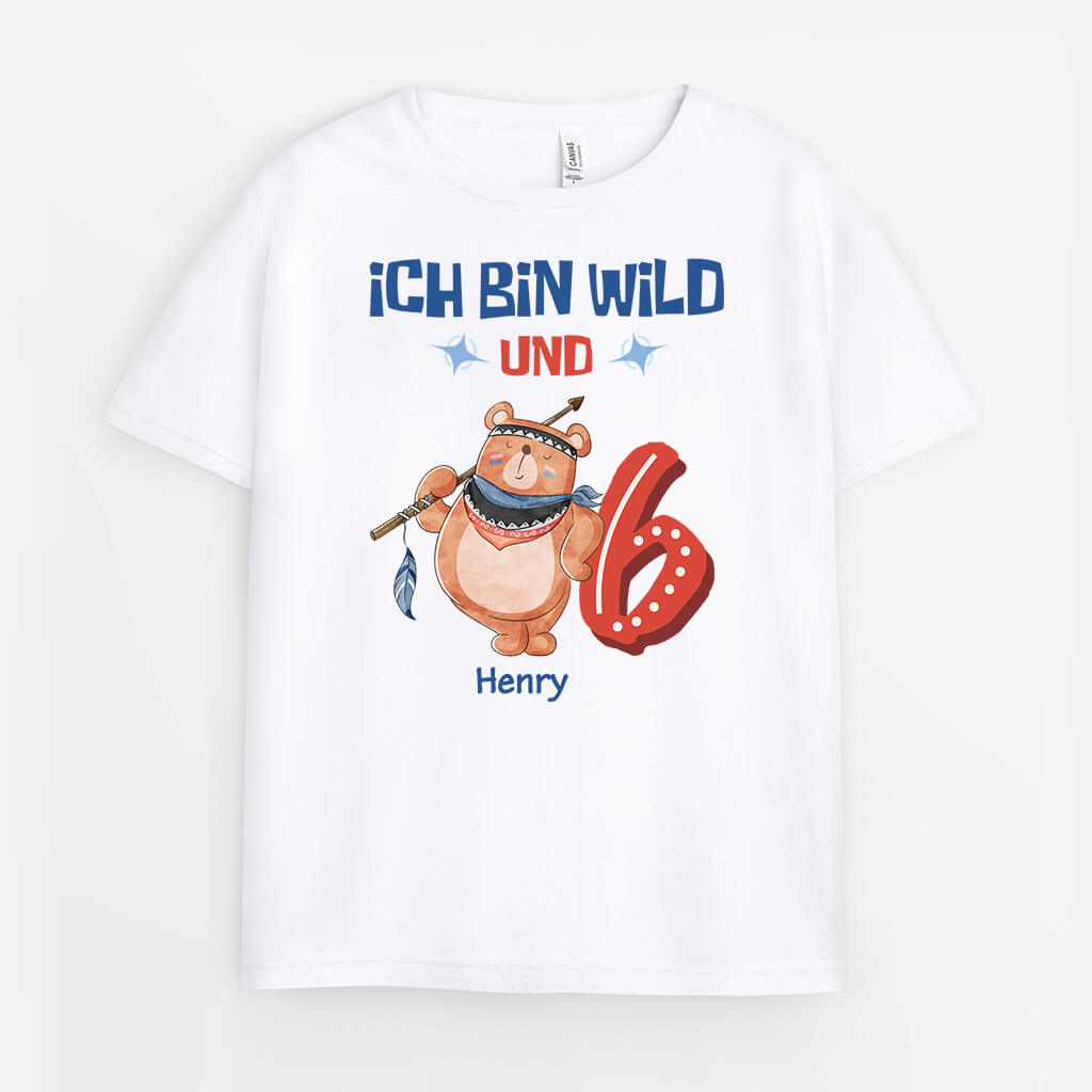 Ich Bin Wild - Personalisiertes Geschenk | T-Shirt für Kinder