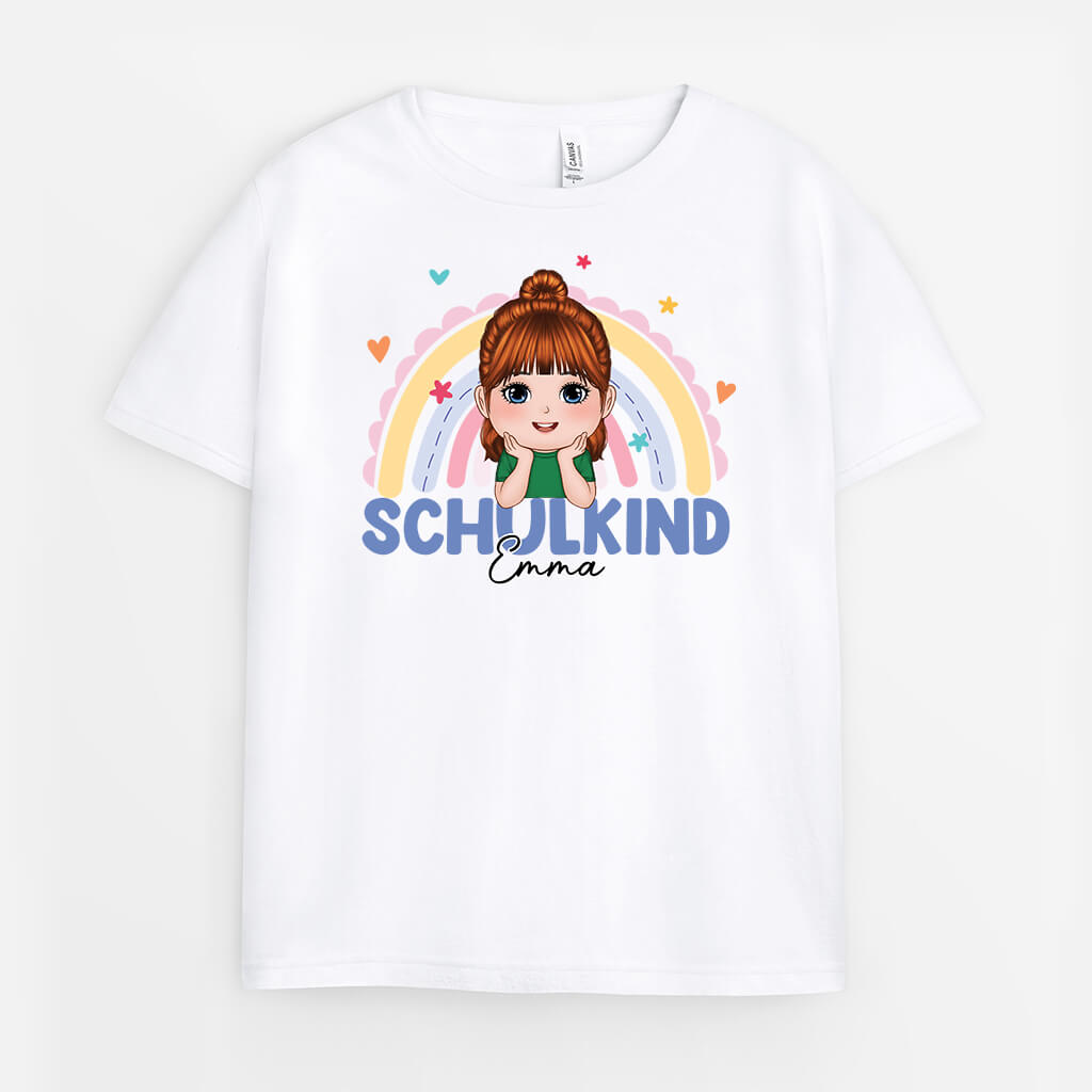 Schulkind - Personalisiertes Geschenk | T-Shirt für Kinder