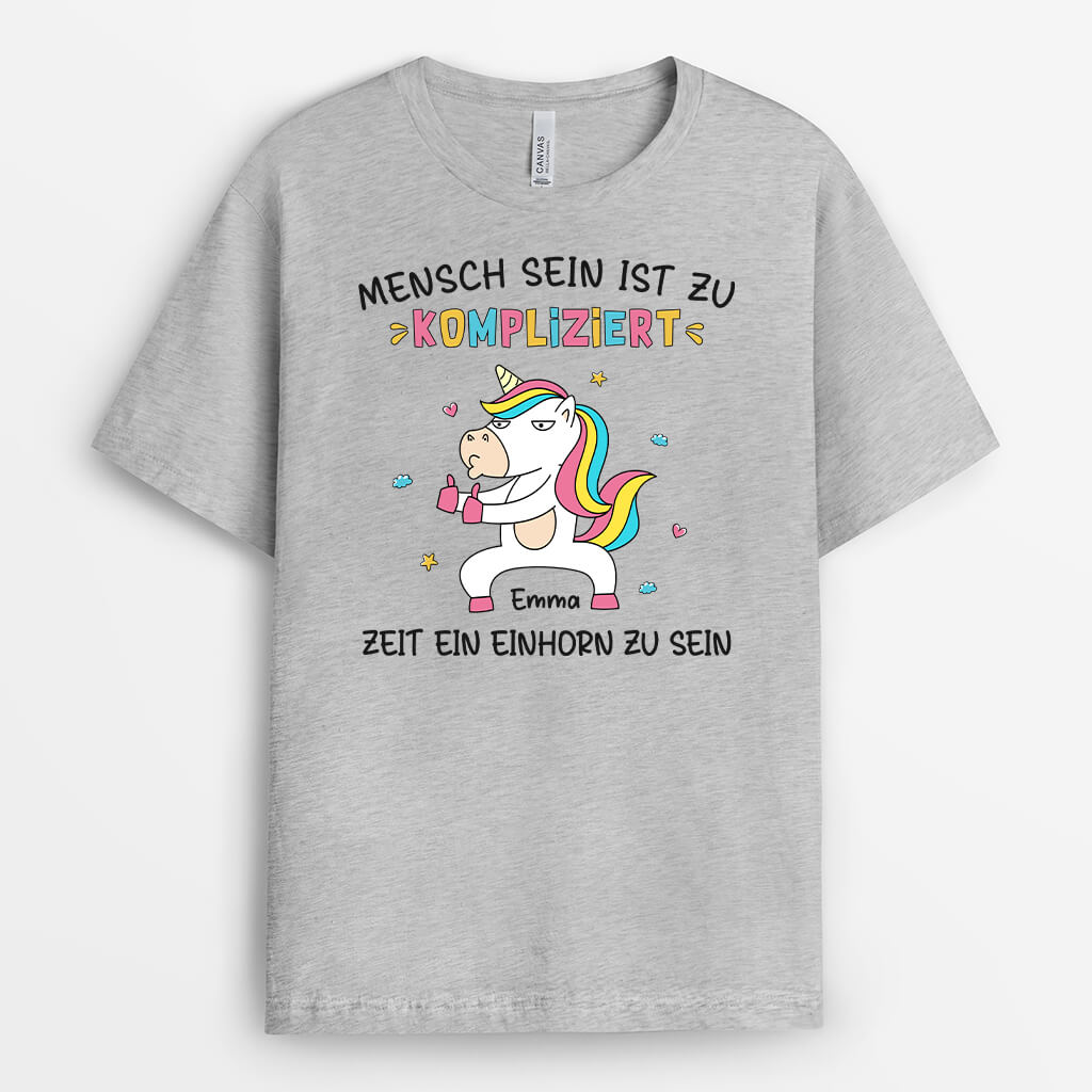 Ein Einhorn Zu Sein - Personalisiertes Geschenk | Lustiges T-Shirt