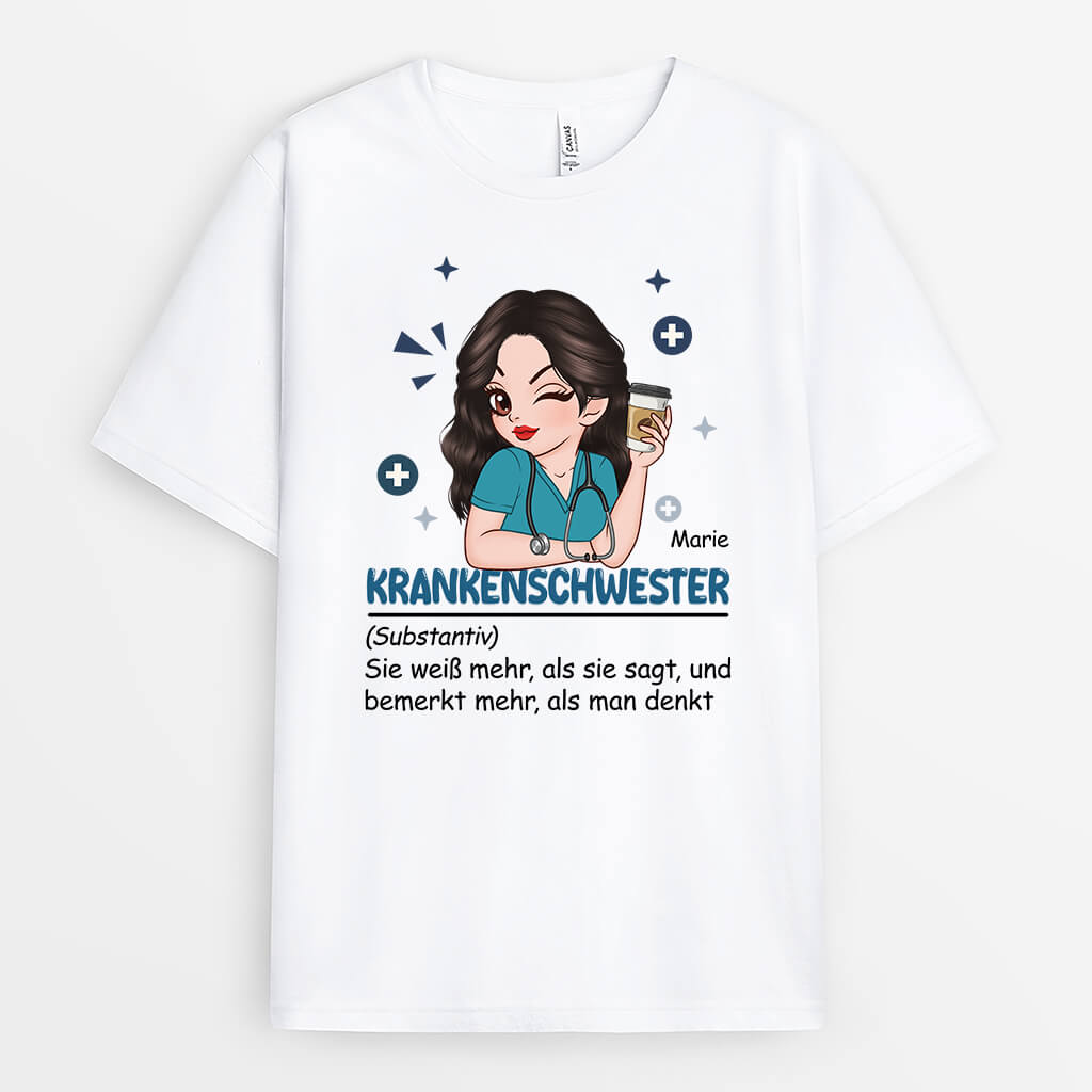 Krankenschwester Definition - Perosnalisiertes Geschenke | T-Shirt für Frauen