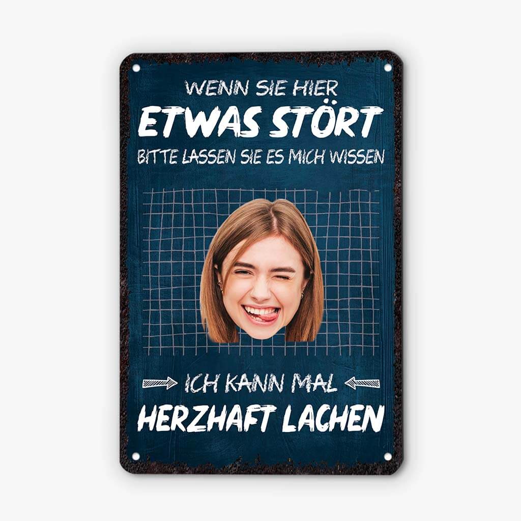 2658EGE2 wenn dich hier etwas stort  lustiges turschild personalisiert