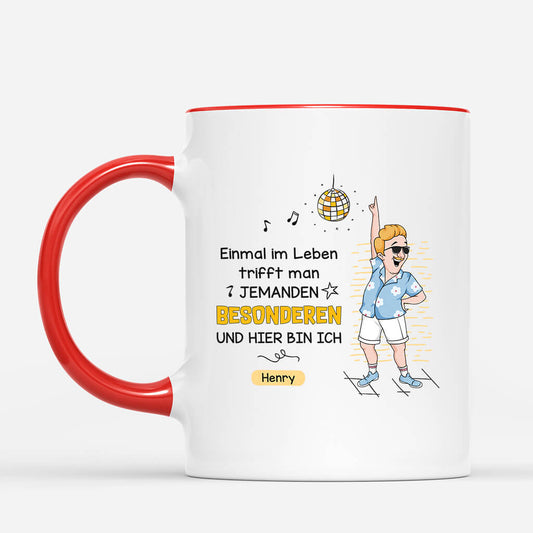 2660MGE2 einmal im leben  lustige tasse fur frauen personalisiert