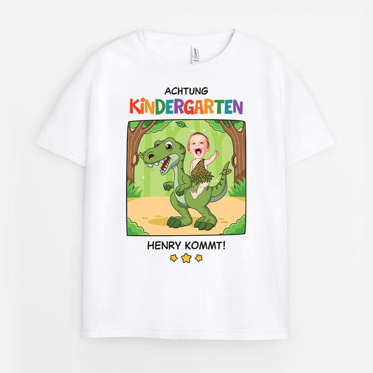 2662AGE1 pass auf kindergarten name _ kommt kinder  perosnalisiertes t shirt fur kinder