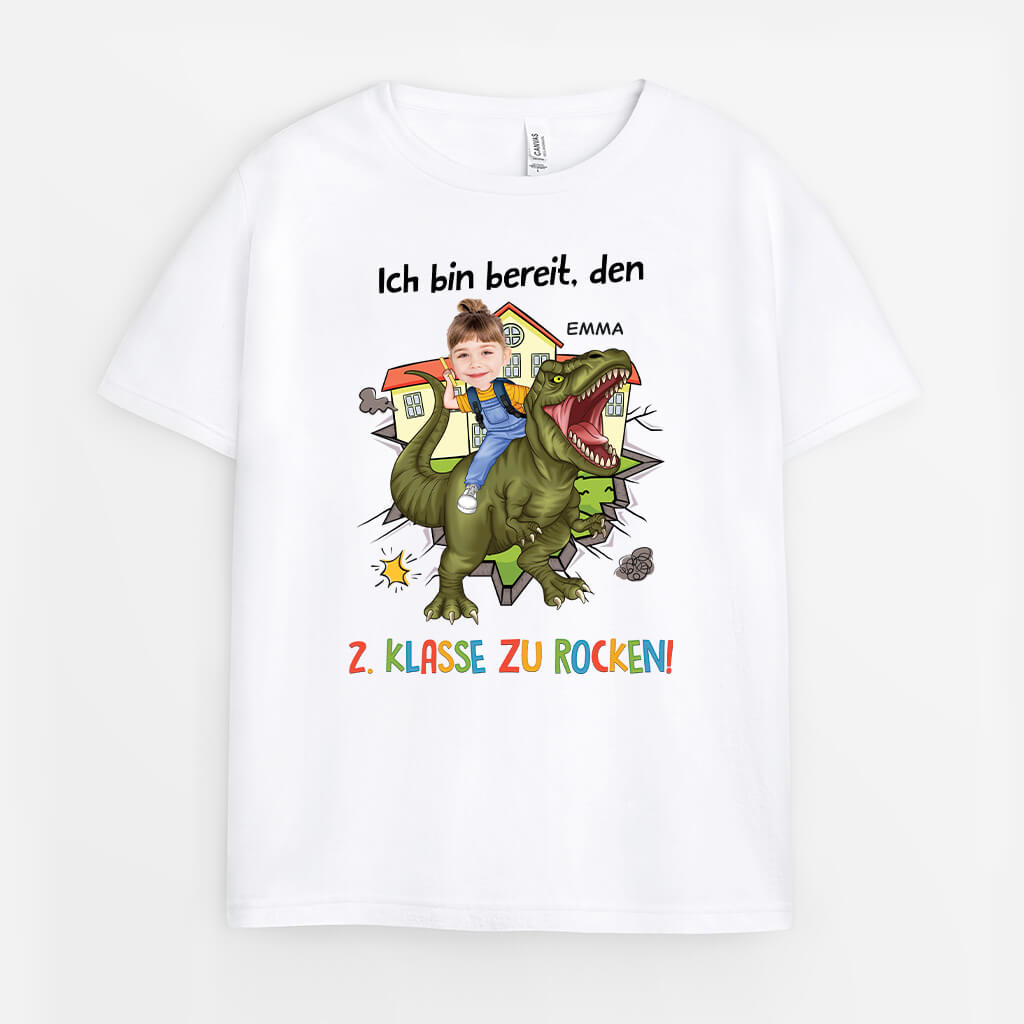 Ich Bin Bereit Den Kindergarten Zu Rocken - Personalisiertes Geschenk | T-Shirt für Kinder