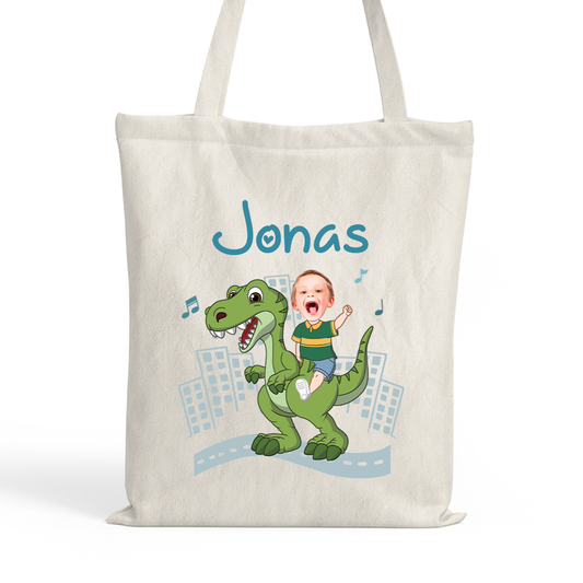 2671BGE1 kind  dinosaurier personalisierte geschenke kinder  einkaufstasche 2671b6f5k