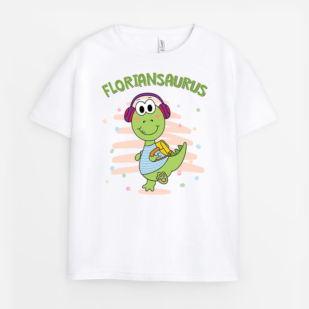 Name + Saurus - Personalisiertes Geschenk | T-Shirt für Kinder