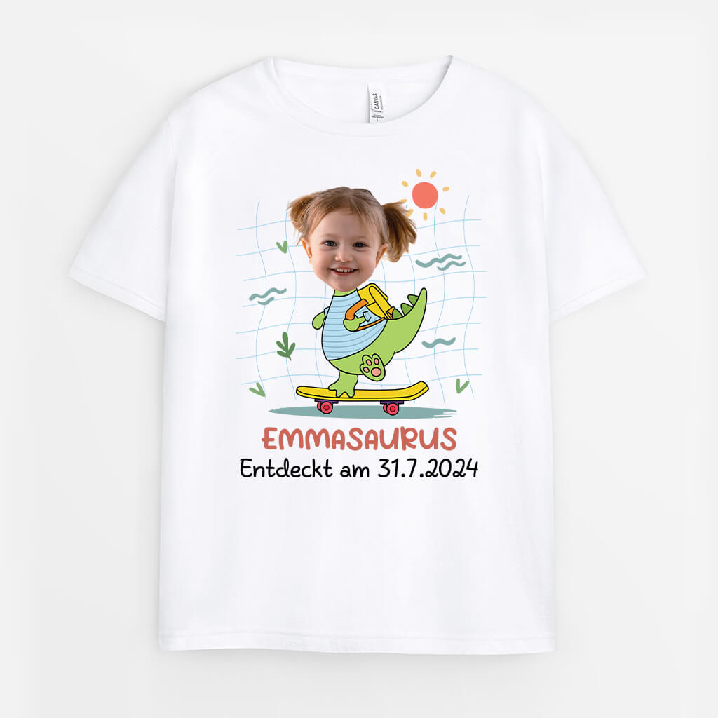 Entdeckt Am Tag-Monat-Jahr - Personalisiertes Geschenk | T-Shirt für Kinder