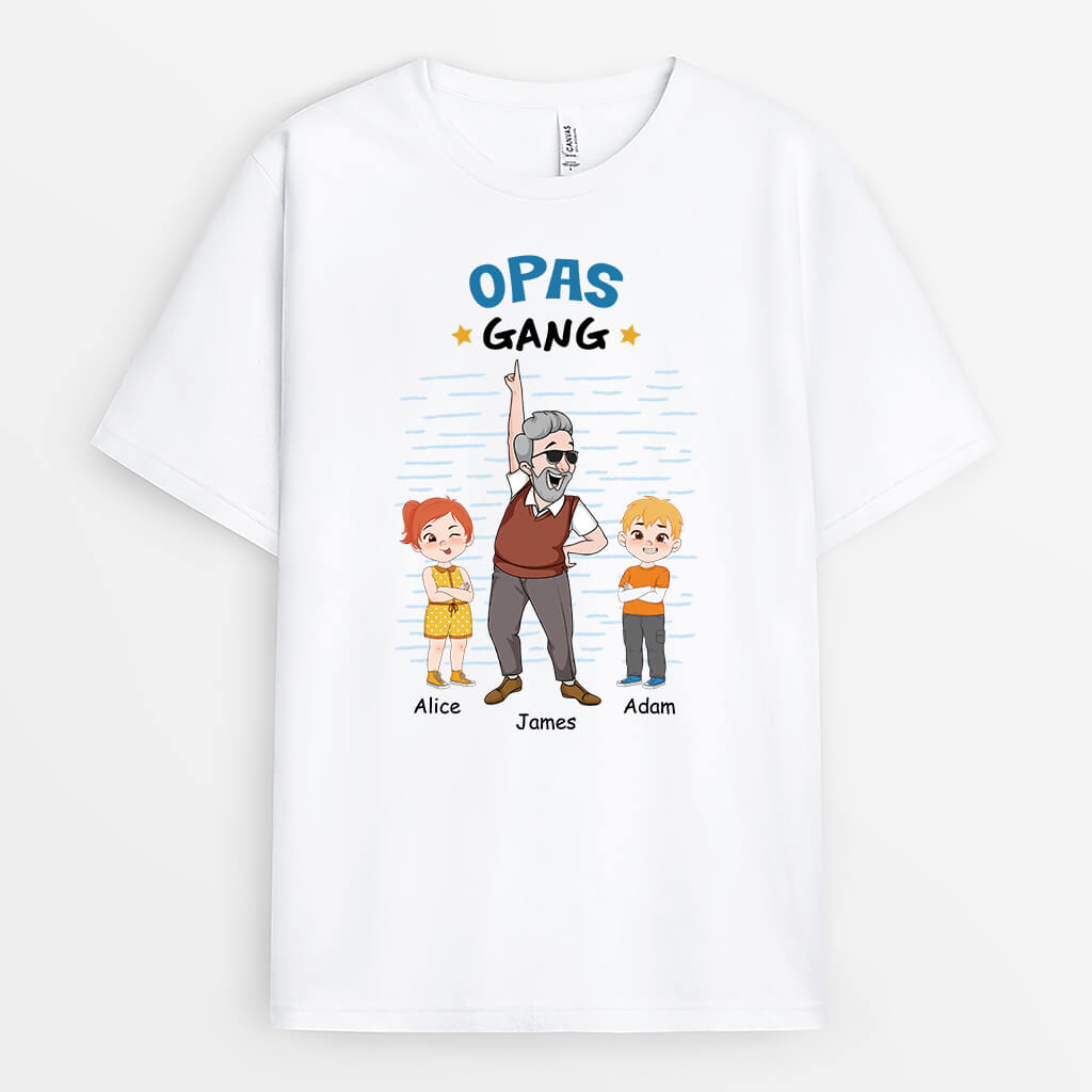 Opas Bande - Personalisiertes Geschenk | T-Shirt für Opas