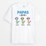 2736GE1 papas opas bande mit dinosaurier  personalisiertes t shirt fur manner