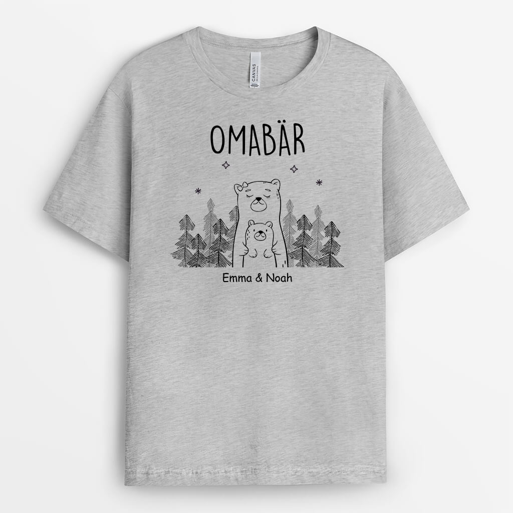 Mamabär/Omabär - Personalisiertes Geschenk | T-Shirt für Frauen