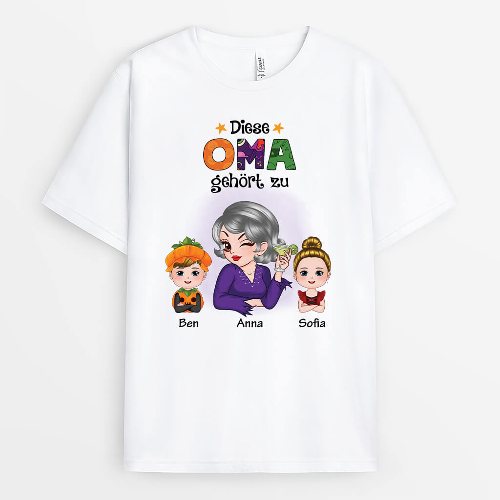 Diese Oma/Mama Gehört Zu - Personalisiertes Geschenk | T-shirt für Frauen