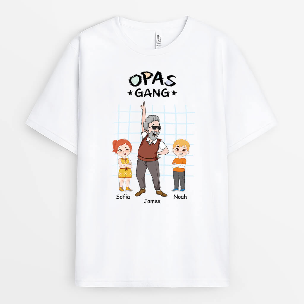 Opas Bande - Personalisiertes Geschenk | T-Shirt für Opas