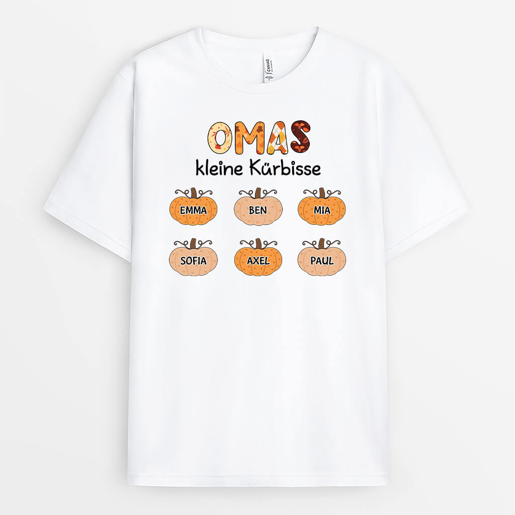 Omas/Mamas kleine Kürbisse - Personalisiertes Geschenk | T-Shirt für Frauen