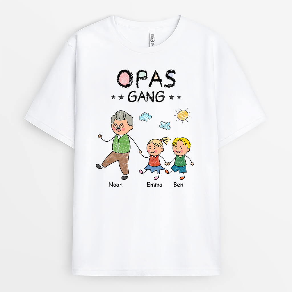 Opas/Papas Bande - Personalisiertes Geschenk | T-shirt für Männer