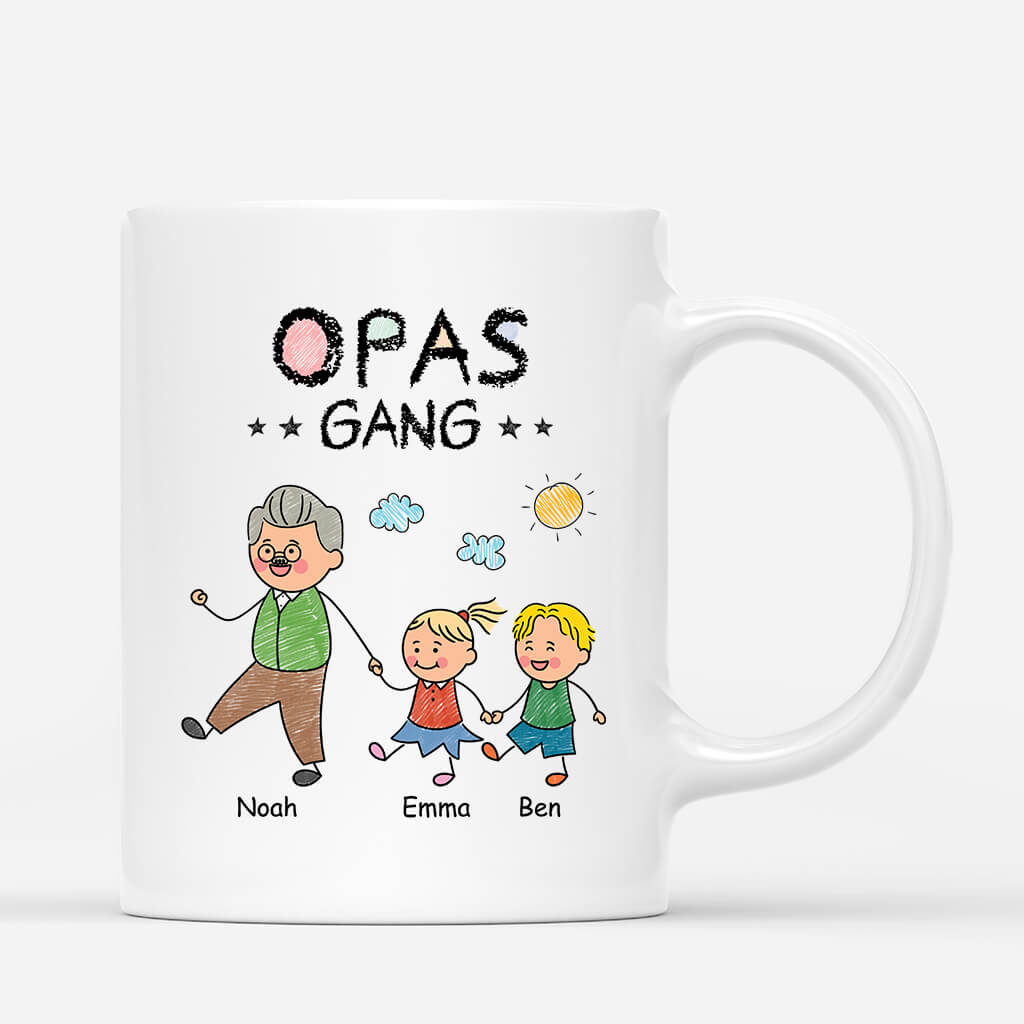 Opas/Papas Bande - Personalisiertes Geschenk | Tasse für Männer