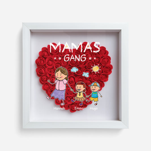 2793OGE1 omas gang buntstift blumen 3d bilderrahmen personalisiert oma 2793O3L8B