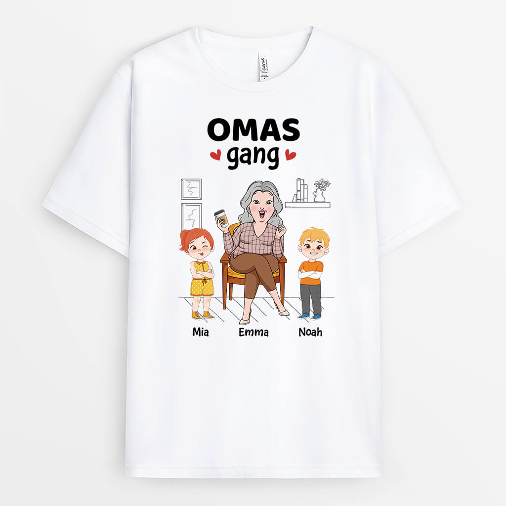 Mamas/Omas Bande - Personalisiertes Geschenk | T-Shirt für Frauen