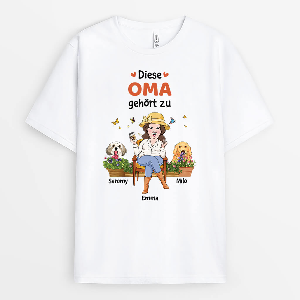 Diese Mama/Oma Gehört Zu - Personalisiertes Geschenk | T-shirt für Damen