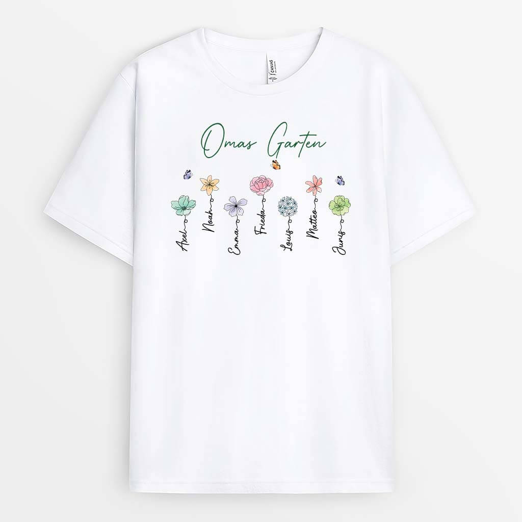 Omas/Mamas Garten - Personalisiertes Geschenk | T-shirt für Frauen