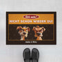 2891DGE1 ach nein personalisierte fussmatte fur hundeliebhaber 2891d