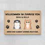 2910DGE1 willkommen in unserem zuhause von  personalisierte fussmatte fur katzenliebhaber