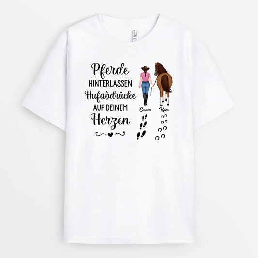 2938AGE1 pferde hinterlassen hufabdrucke auf deinem herzen  personalisiertes t shirt fur pferdeliebhaber_5a4a5cb8 0005 456f a920 b406a94b812f