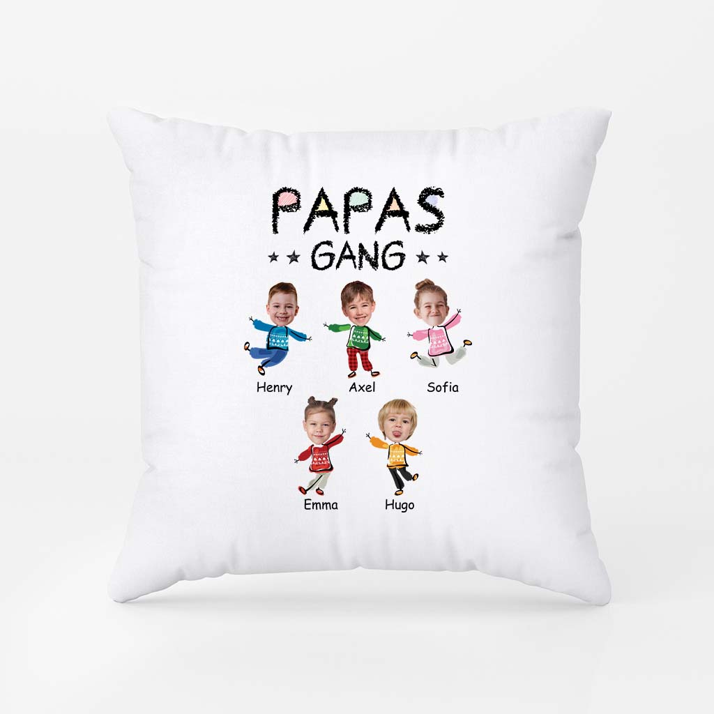 2961PGE1 opas bande und weihnachtsbaum personalisiertes kissen mit gesicht fur opas 2961p