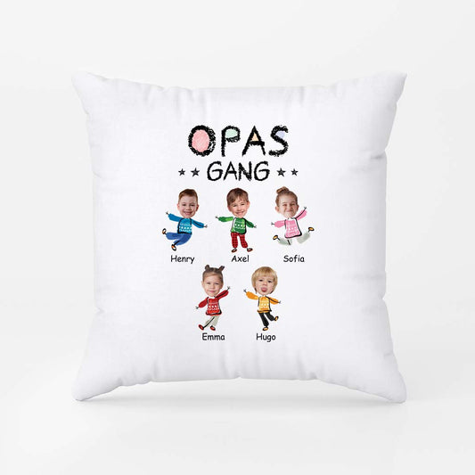 2961PGE2 opas bande und weihnachtsbaum personalisiertes kissen mit gesicht fur opas 2961p