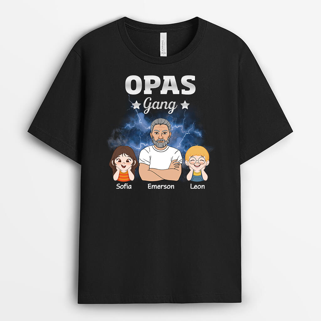 Opas/Papas Bande - Personalisiertes Geschenk | T-Shirt für Männer