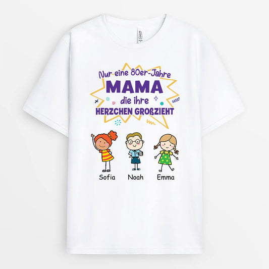 3000AGE1 nur eine 80er jahre mutter die ihre herzchen grosszieht  personalisiertes t shirt fur mamas_a393d066 6b9e 462e beda 25de0d879a73