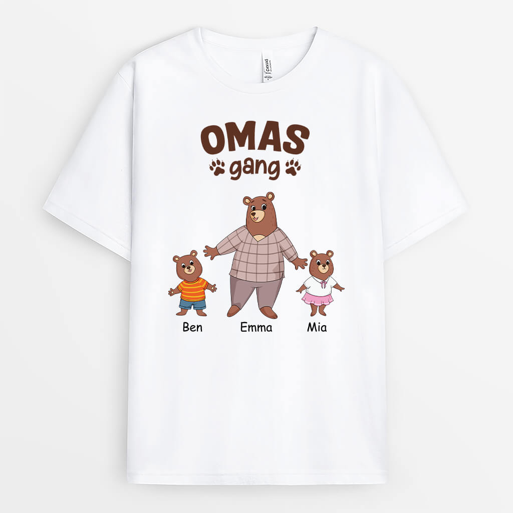 Omas/Mamas Bande Bär - Personalisiertes Geschenk | T-Shirt für Damen