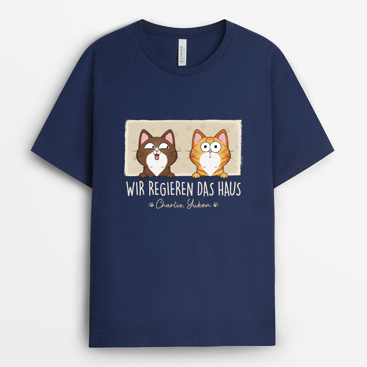 3013AGE2 wir regieren das haus personalisierte fussmatte fur katzenliebhaber 3013a