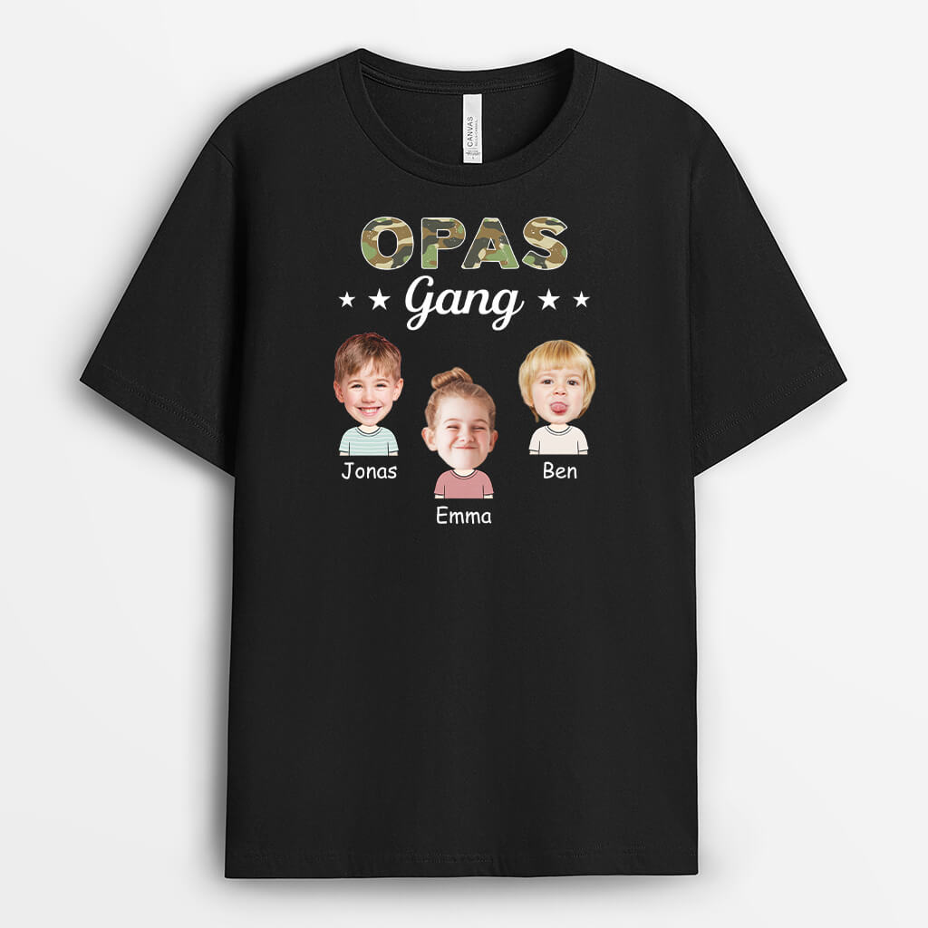 Opas/Papas Bande - Personalisiertes Geschenk | T-Shirt für Männer