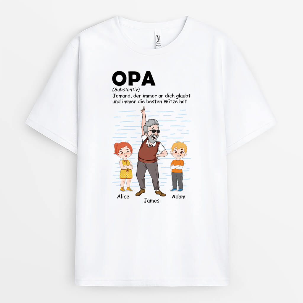 Definition Opa - Personalisiertes Geschenk | T-Shirt für Opas