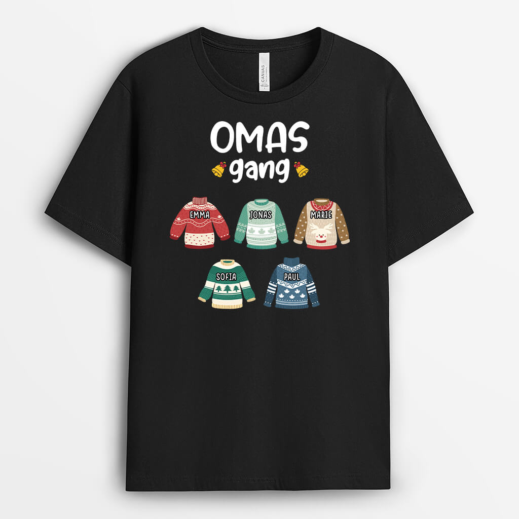 Omas/Mamas Bande - Personalisiertes Geschenk | T-Shirt für Damen zu Weihnachten