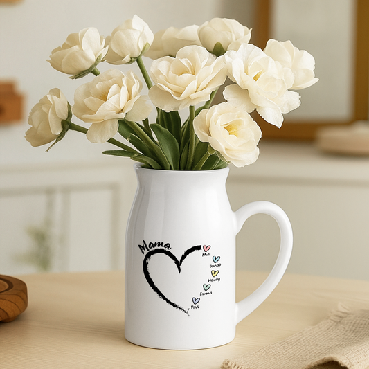 3044OGE2 oma und enkelkinder herzen buntstifte personalisiertes geschenk  keramik vase oma  mama 3044o8f5a
