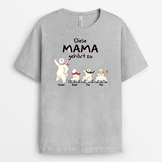 3049AGE2 diese oma gehort zu eisbaren  personalisiertes t shirt fur omas