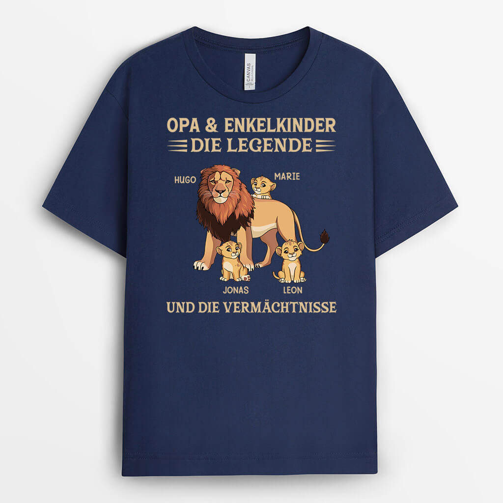 Die Legende Und Die Vermächtnisse Löwe - Personalisiertes Geschenk | T-Shirt für Männer