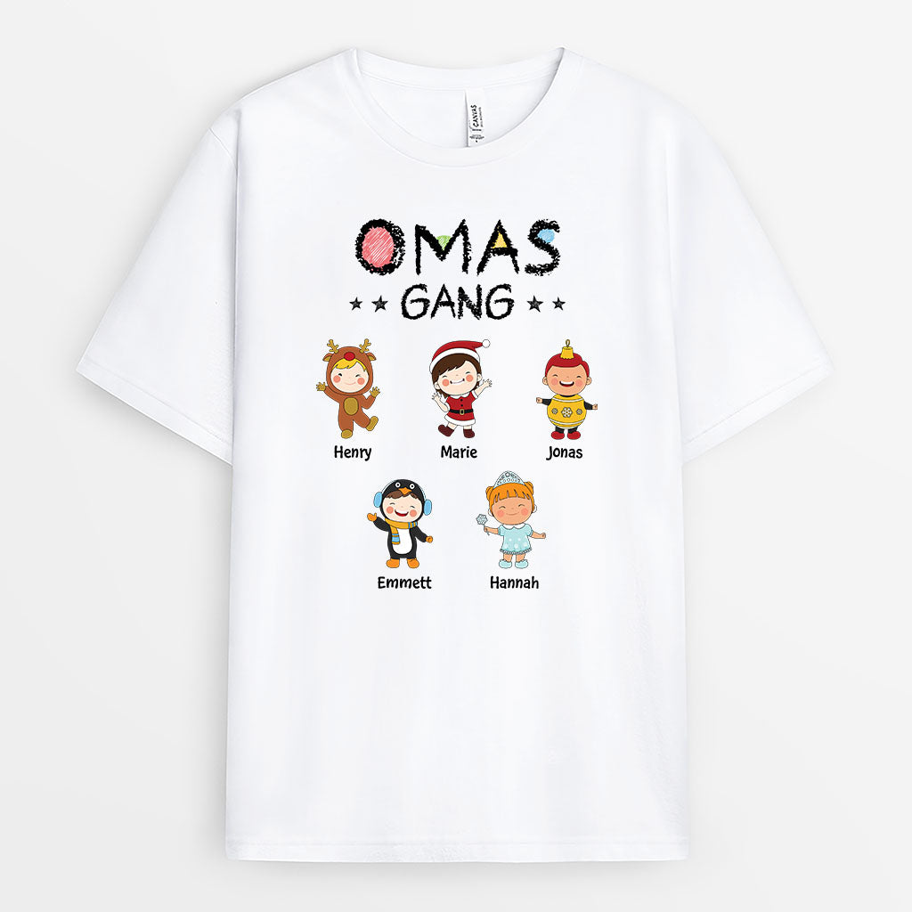 Omas/Mamas Bande - Personalisiertes Geschenk | T-Shirt für Damen zu Weihnachten