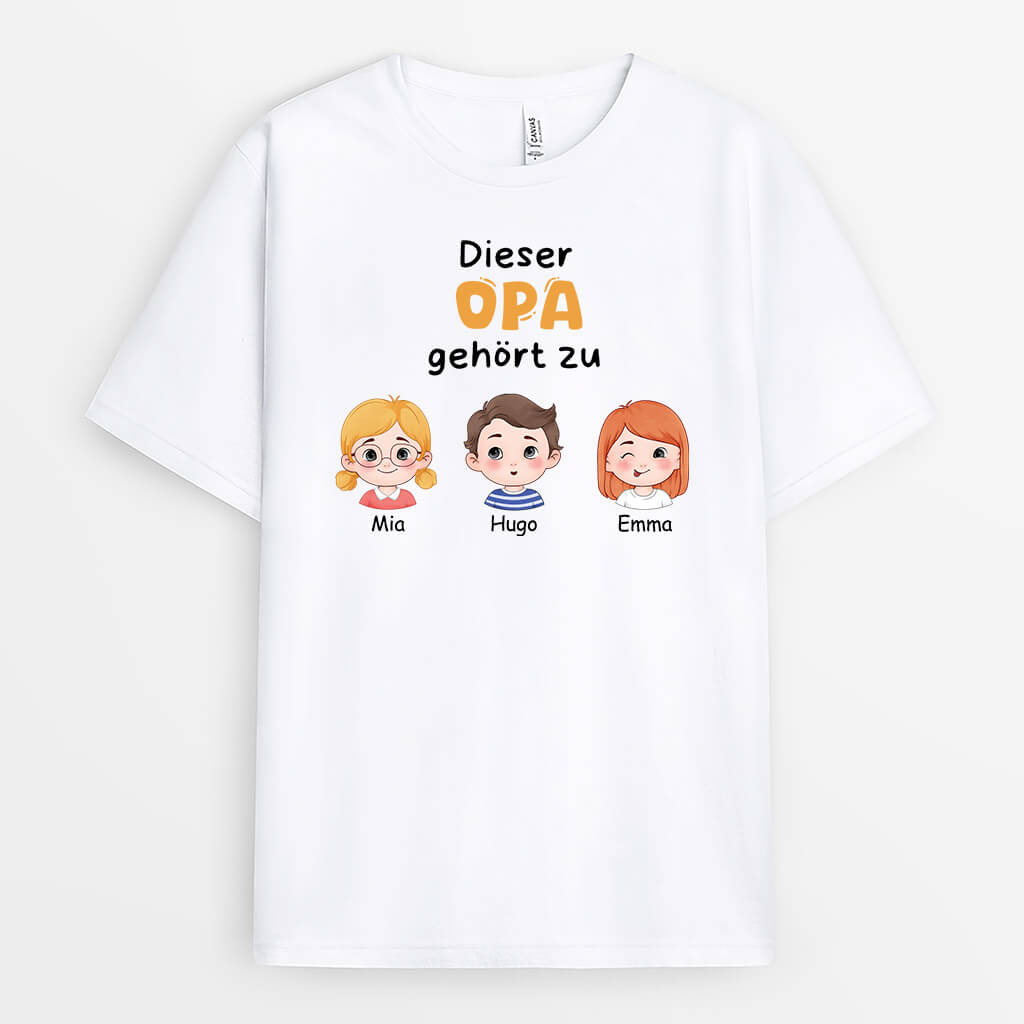 Enkelkinder Machen Das Leben Großartig - Personalisiertes Geschenk | T-Shirt für Opas