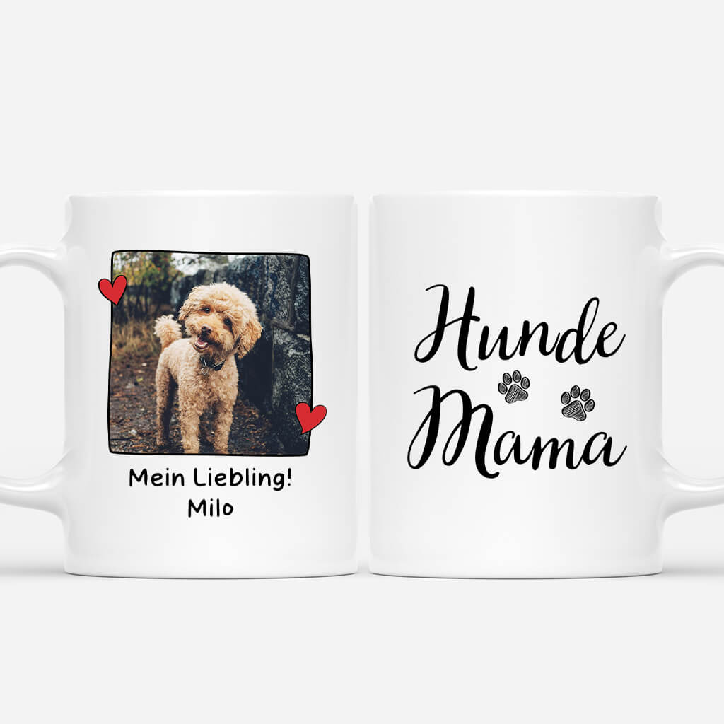 Hundemama - Personalisiertes Geschenk | Tasse mit Foto für Hundeliebhaber