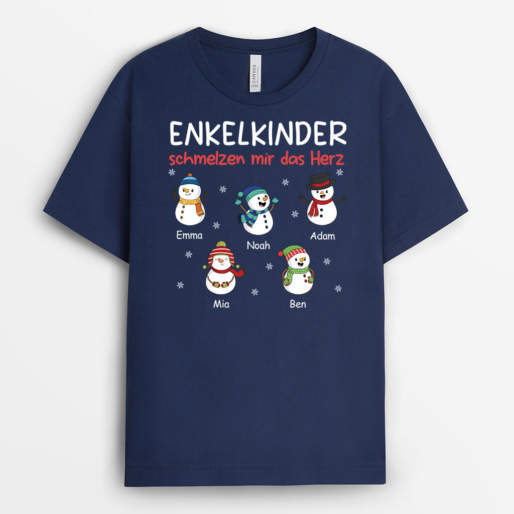 Enkelkinder Schmelzen Mir Das Herz - Personalisiertes Geschenk | T-Shirt für Omas