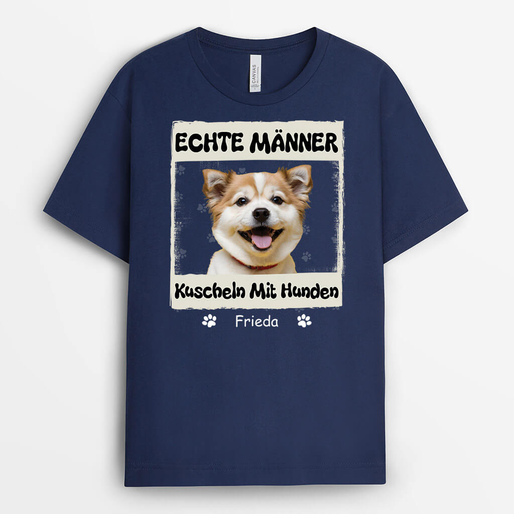 3122AGE2 echte manner kuscheln mit katzen  personalisiertes t shirt mit foto fur katzenliebhaber