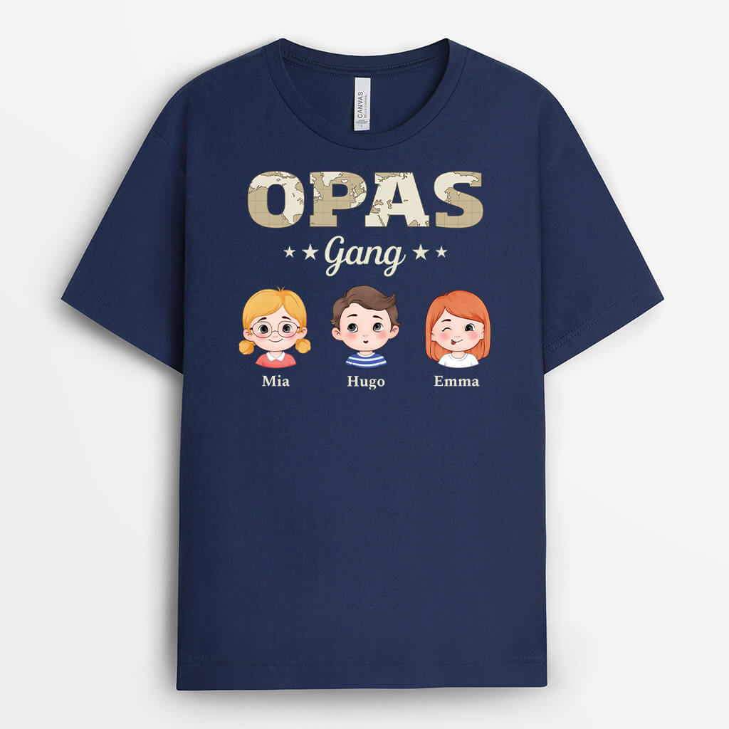 Opas Bande - Personalisiertes Geschenk | T-Shirt für Opas