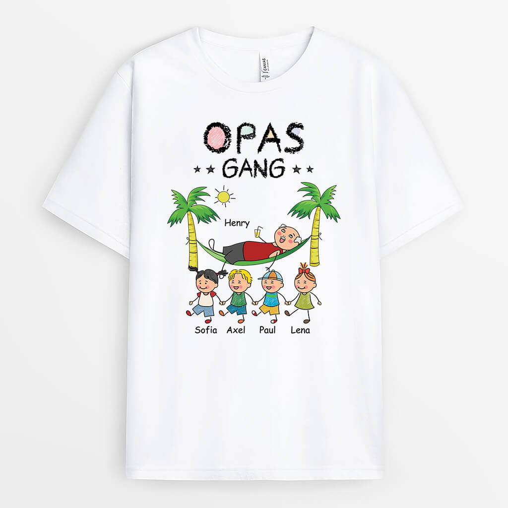 Opas Bande - Personalisiertes Geschenk | T-Shirt für Opas