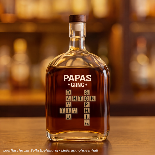 3142AGE1 opas gang personalisierte kreuzwortratsel geschenke  whiskyflasche opa papa 3142aicf0b