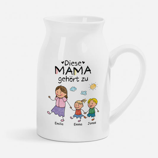 3175OGE1 diese mama gehort zu personalisiertes geschenk  keramik vase mamapapaomaopa buntstifte 3175o8p8a